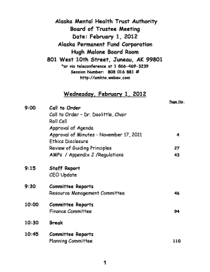 Form i 751 cost - Alaska Mental Health Trust Authority Board of Trustee Meeting Date bb - mhtrust