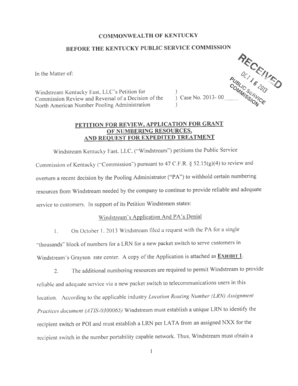 20131016_Windstream Kentucky East, LLC_Petition.pdf - psc ky