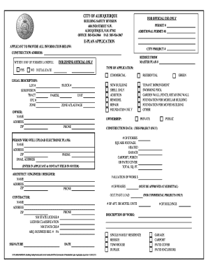 Albuquerque Building Permit Application