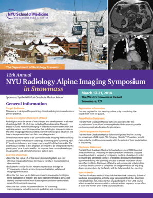 NYU Radiology Alpine Imaging Symposium - med nyu