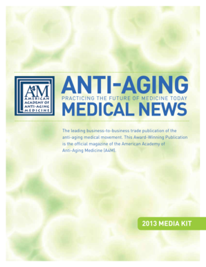 Anti-Aging Medical News Advertising Agreement