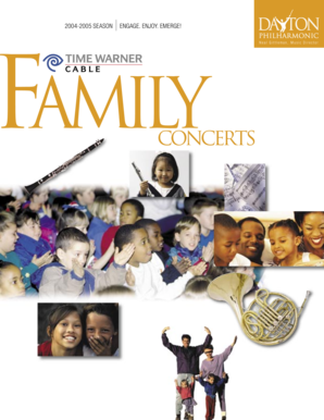 Dayton Philharmonic Family Concerts Order Form