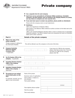 Private Company Form
