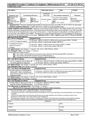 California HVAC Alteration Permit Form