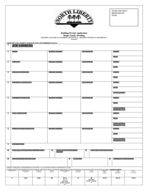 Building Permit Application