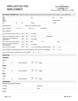 Employment Application Form