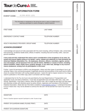 Emergency Information Form