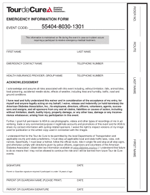 Emergency Information Form