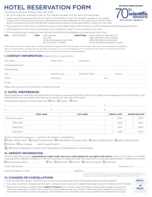 Hotel Reservation Form