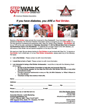 Red Strider Registration Form
