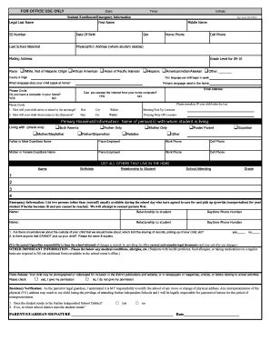Student Enrollment Form