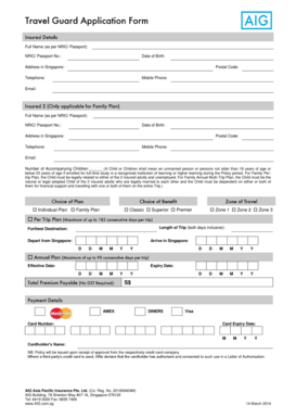 Travel Insurance Application Form