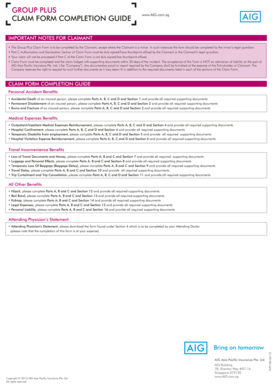 Group Plus Claim Form