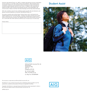 Student Assist Insurance Application Form