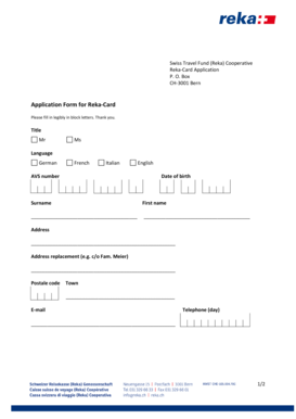 Reka-Card Application Form