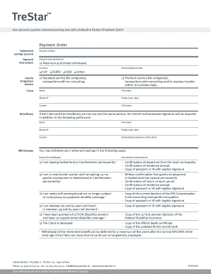TreStar Retirement Savings Withdrawal Form