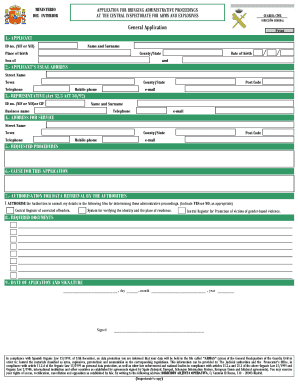 Ministry Application for Bringing Administrative Proceedings