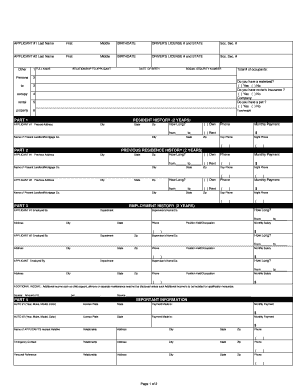 Rental Application Form