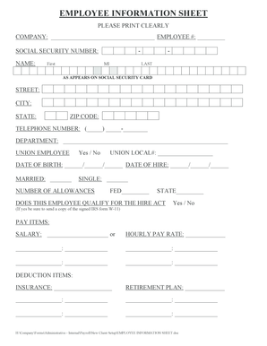 US Employment Eligibility Verification Form