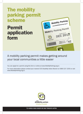 Mobility Parking Permit Application Form