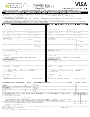 Credit Card Application