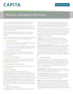 Irish Stock Transfer Form