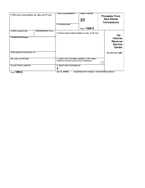IRS Form 1099-S Certification