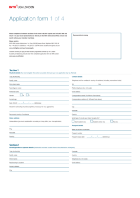 INTO UEA London Admissions Application Form