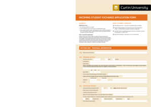 Incoming Student Exchange Application Form