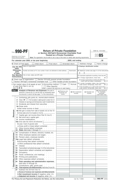 Form 990-PF 2005