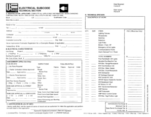 California Electrical Permit Application