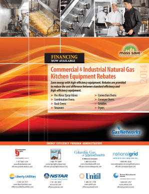 Massachusetts Commercial Kitchen Equipment Rebate Application