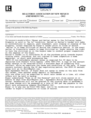 New Mexico Purchase Agreement Amendment