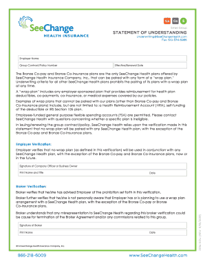 SeeChange Health Statement of Understanding