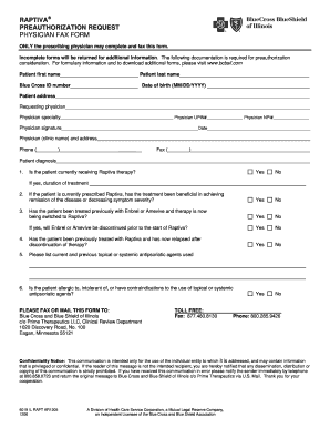 Raptiva Preauthorization Request Form