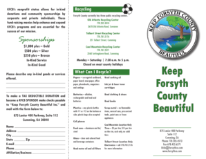 Forsyth County Recycling Donation Form