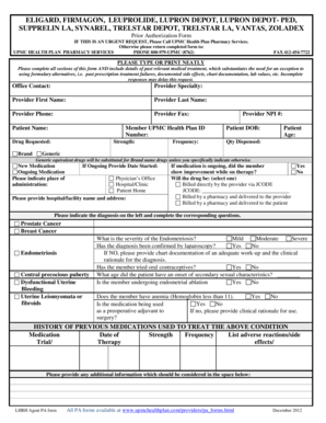 UPMC Health Plan Prior Authorization Form