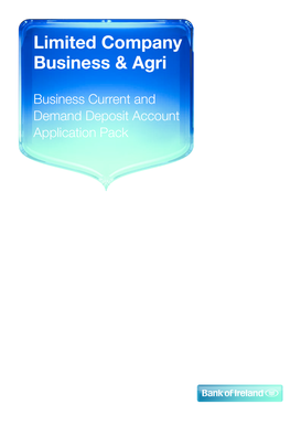 Bank of Ireland Business Account Application