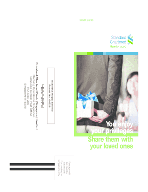 Standard Chartered Supplementary Card Application Form