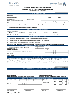 Term Deposit Application - Islamic Banking