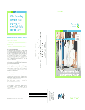 Standard Chartered Recurring Payment Plan Consent Form