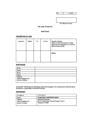 Singapore Mortgage Agreement