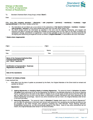 Change of Mandate for Part AB Signatories - Standard Chartered bb