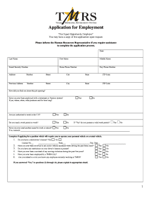 Application for Employment