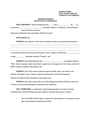 SAMPLE FORM - Fauquier County - fauquiercounty