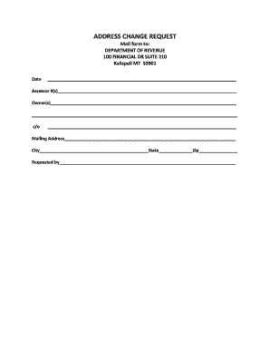 Address Change Request Form