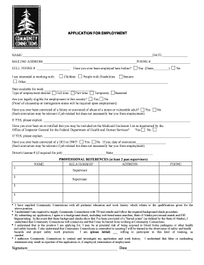 Application for Employment