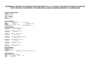 Determine if addition of pyroxasulfone when mixed at a 1.6:1 ratio of ...