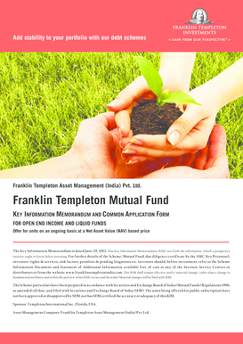 Franklin Templeton Mutual Fund Application Form