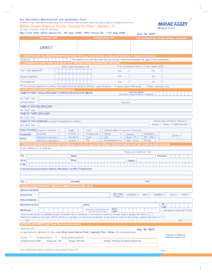 Mirae Asset Interval Fund Application Form